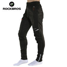 ROCKBROS Men's Winter Cycling Trousers MTB Thermal Fleece Sportswear Reflective