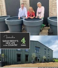 100cm Big Plant Pots ANTHRACITE extra large MASSIVE garden tree planter HUGE POT