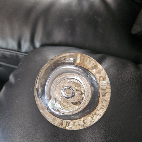 Glass paperweight with - glass,