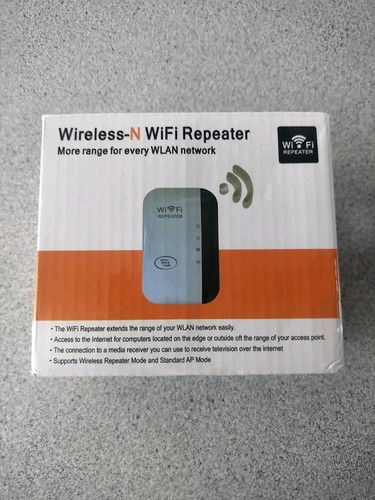 Wireless wifi repeater black - wireless-n,