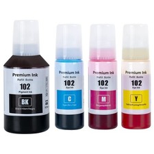 102 Ink Bottles fit Epson EcoTank  ET-2750 ET-2850 ET-3750 ET-3850 ET-4850