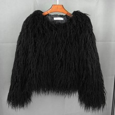 Womens Shaggy Faux Fur Fleece