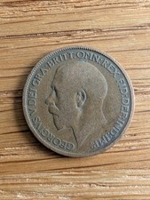 King George V Half Penny Coin