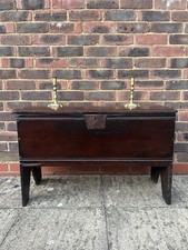 Antique 17th Century Oak Coffer Or Six Plank Chest