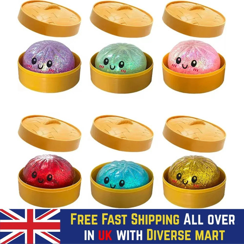 Large glitter dumpling squishy - large,