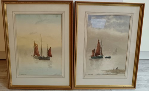 Pair nautical watercolour - pair,