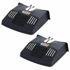 2 X PLASTIC BLACK DRAIN GRID