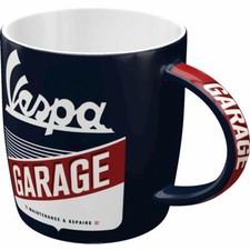 Vespa Mug, Vespa Scooter Mug, Northern Soul Mug, Nostalgic Art Mug, Vespa Garage