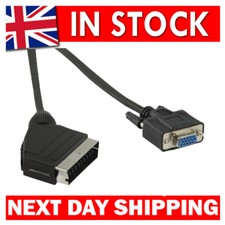  2m Scart to VGA cable/lead