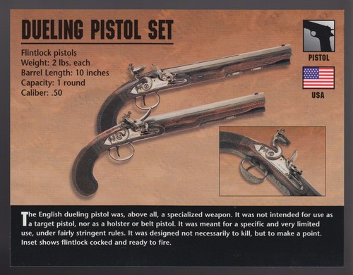 Dueling pistols flintlock - dueling,