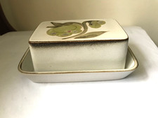 DENBY TROUBADOUR LIDDED BUTTER DISH SECOND QUALITY VERY GOOD USED CONDITION O