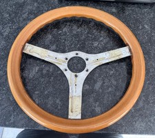 Genuine Italvolanti Wood Rim steering wheel- rare - Model: 281-5