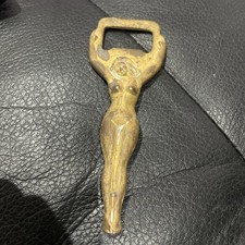 Vintage brass naked lady