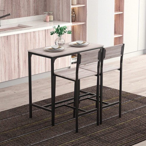 Oak brown bar - table, set