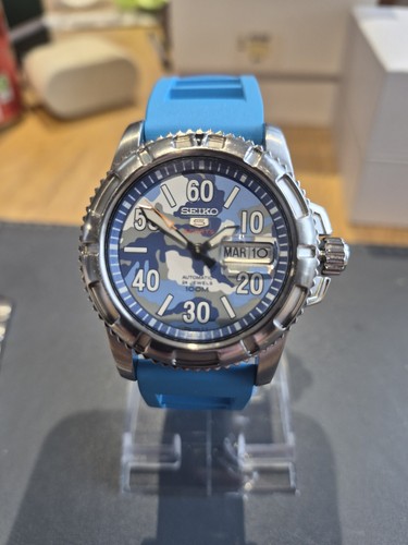 Seiko sports military blue - seiko, 5