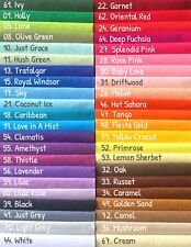 Wool Mix Craft Felt : 9" x 9" (22.5cm x 22.5cm) Square - choice of 45+ colours