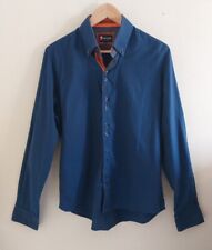 7 Camicie Navy Blue Long Sleeve Shirt Size S Good Condition