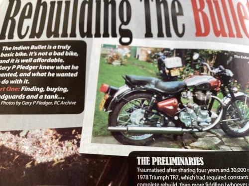 Royal enfield bullet rebuild - bullet,