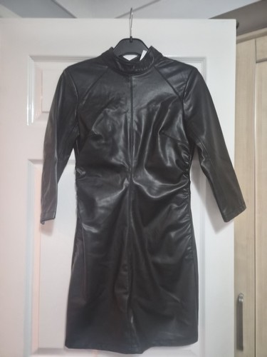 Zara faux leather open back - zara,