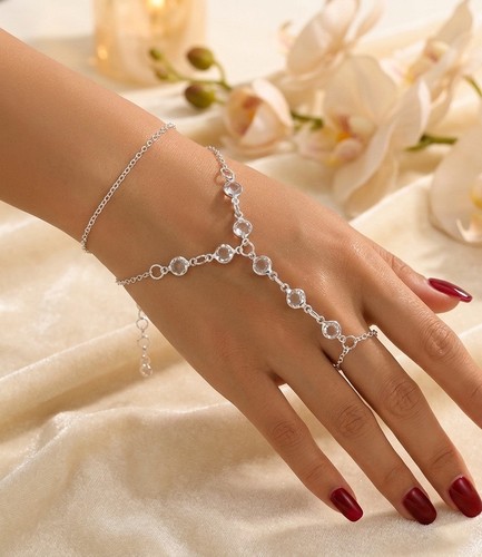 Crystal finger ring - ring, bracelet