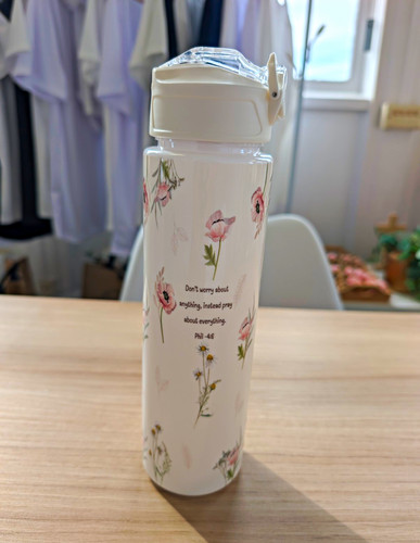 Floral flip lid water - flip,