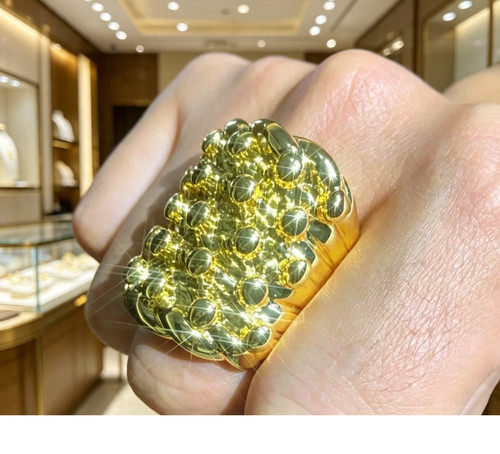 18ct gold filled keeper - gold, punk