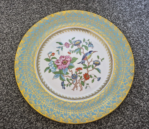 Aynsley bone china floral - bone, bird