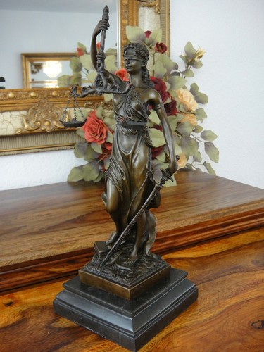 Bronze marble justice - bronze,