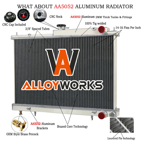 Row aluminium radiator - row,