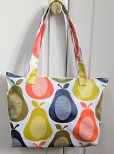 Orla Kiely Scribble Pears Oilcloth  tote/handbag