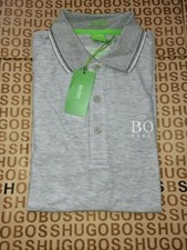 New Hugo Boss mens grey Paddy professional Pro Golf MK Suit Polo T-Shirt Large