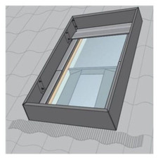Velux smoke vent Wind Deflector  KFD SK06 0100  114 x 118 cms shroud