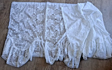 Vintage White Lace Net Floral