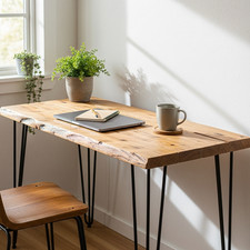 Reclaimed wood desk - wood, |