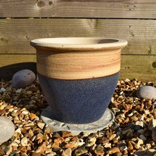 Plant Pot Ceramic 25cm Blue