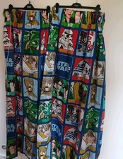 Pair of STAR WARS Curtains 64" X 54" approx Unlined