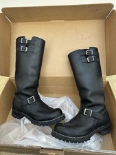 Men’s Wesco Boss 16" Engineer Boots Black Leather Lined Vibram 100 Sole Orig Box