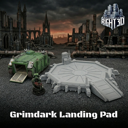 Grimdark landing pad building - grimdark,