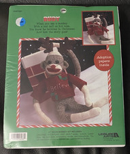 Leisure Arts Christmas Rudy Sock Monkey Kit 21" Sealed #46266 Holiday