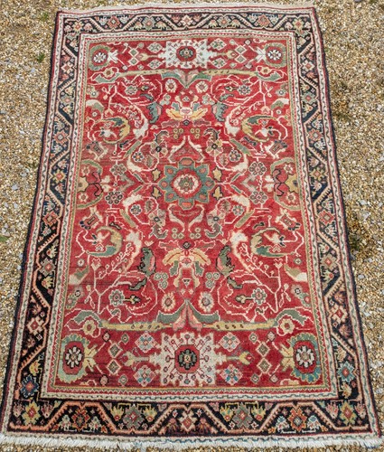 Antique mahal rug carpet - mahal,