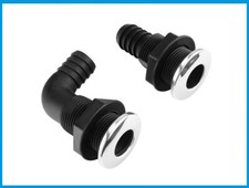 Thru hull bilge fitting with - thru,