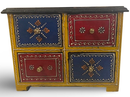 Indian wooden box - indian,