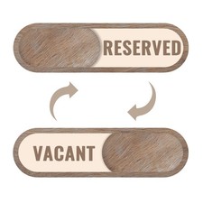 Engaged Vacant Door Sign