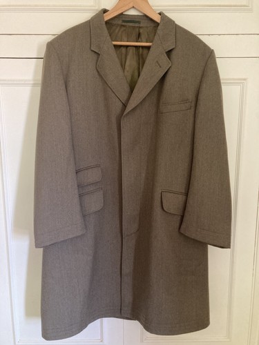 Crombie wool covert coat 44r - covert,