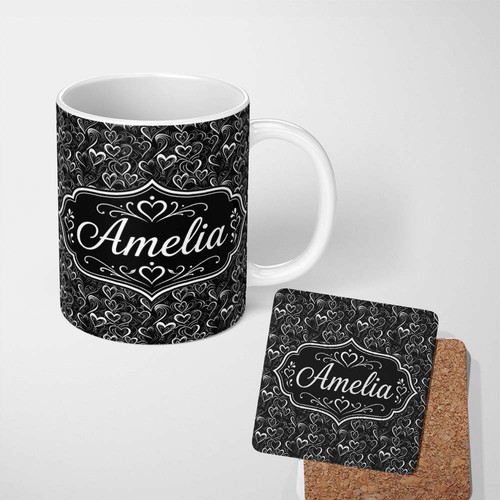 11oz tea coffee mug elegant - 11oz,