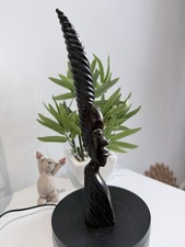 Hand carved african ebony wood - african,