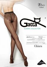 GATTA Chiara 20 Den Tights, Elegant Seam Motif, Matte, Lycra, Decorative Panty