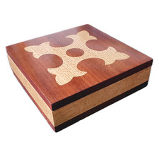 R.M.S. OLYMPIC Replica Floor Tile Mahogany and Oak Box, TITANIC, White Star Line