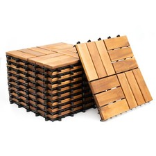 Interlocking wooden decking - interlocking,