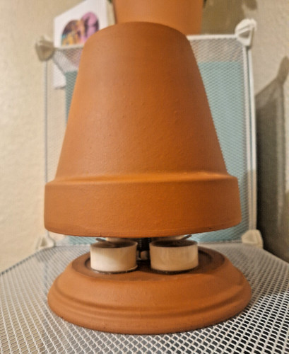 Tealight terracotta heater - terracotta,